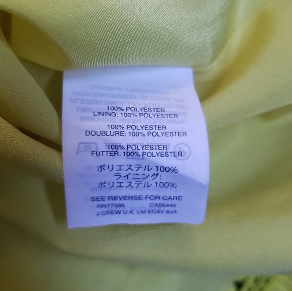 J.CREW NEON YELLOW FRINGE DRESS - Picture 10 of 10